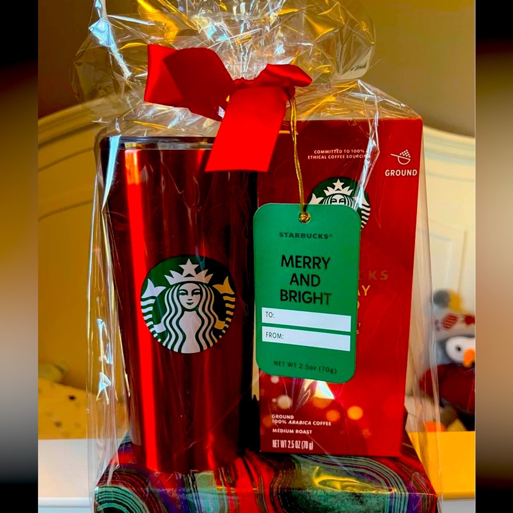 Starbucks cup and coffee